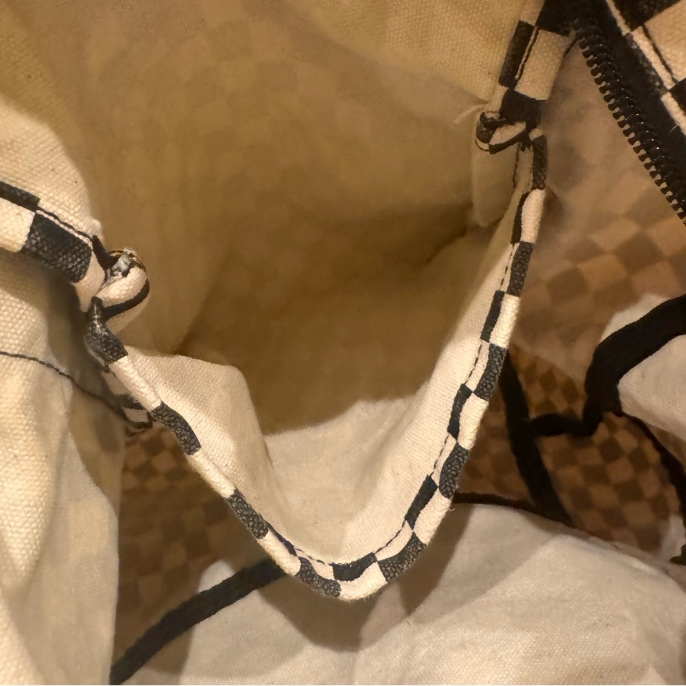 Vans Off The Wall Checkered Zip Tote Bag - Black and White Double Handles Skater - Picture 10 of 11